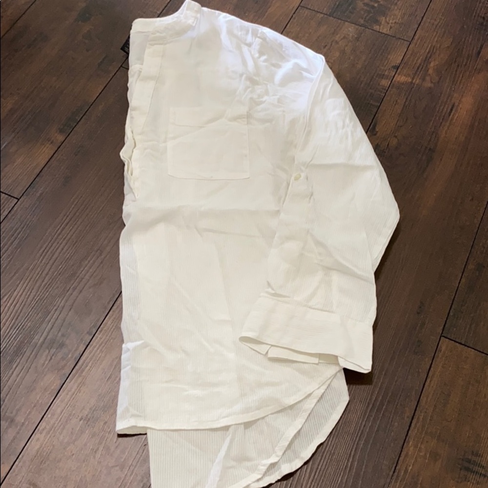 Ann Taylor Cotton Utility Style Blouse